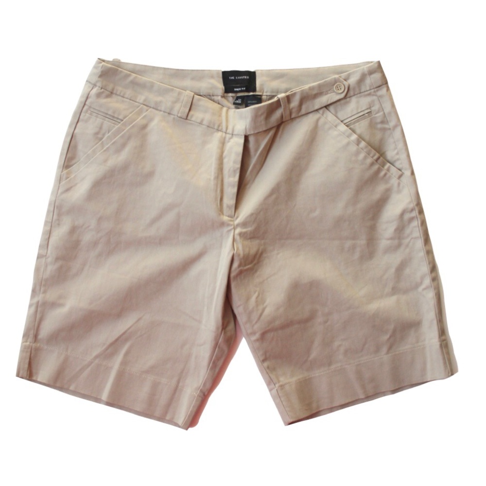 The Limited SZ 12 “Drew Fit” Beige Khaki Bermudas